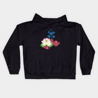 Water Lily and Larkspur Kids Hoodie